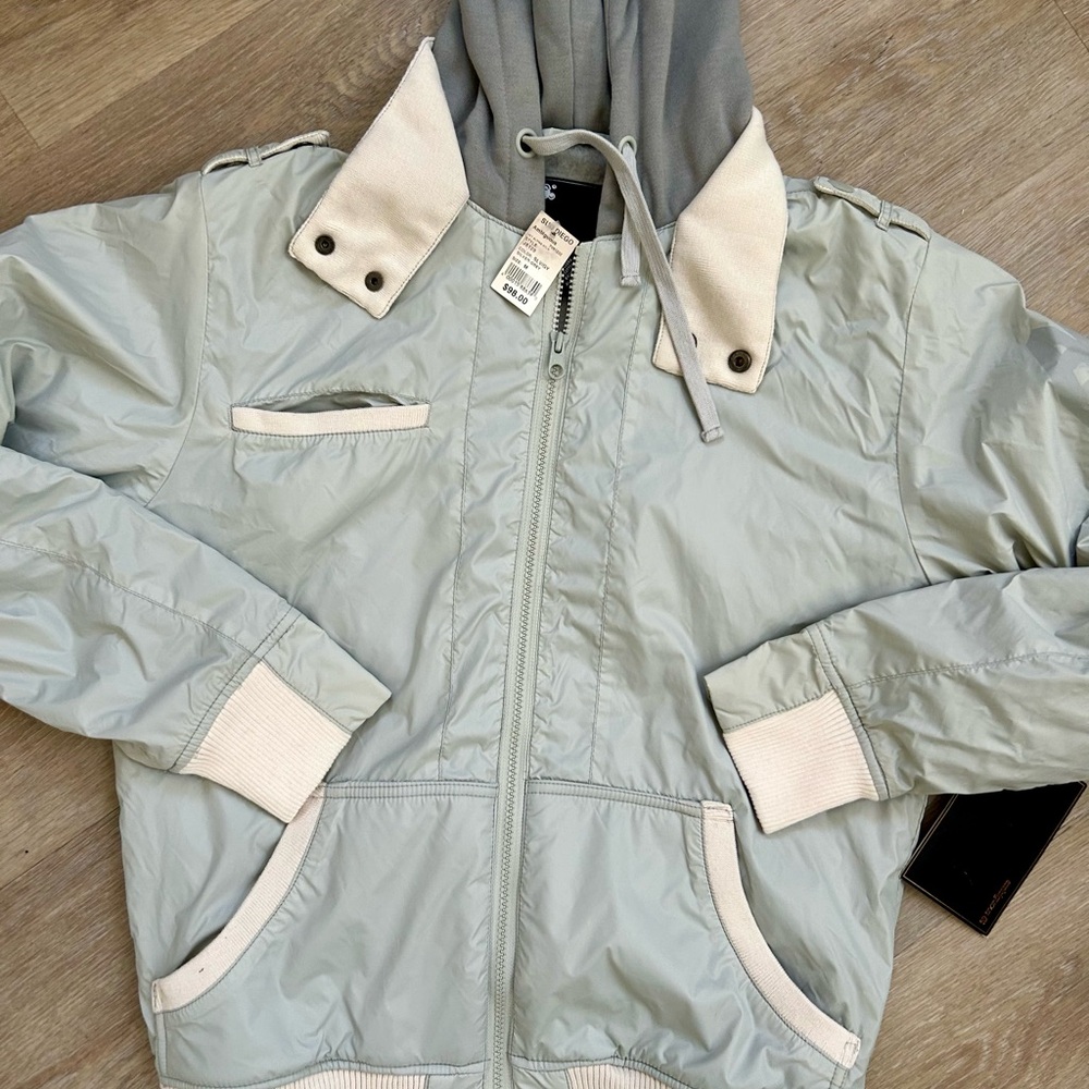 Women's Gray Jacket with Cream Accents